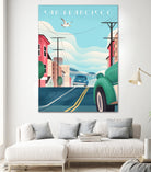 Art Deco San Francisco Car Chase by Martin Wickstrom on GIANT ART