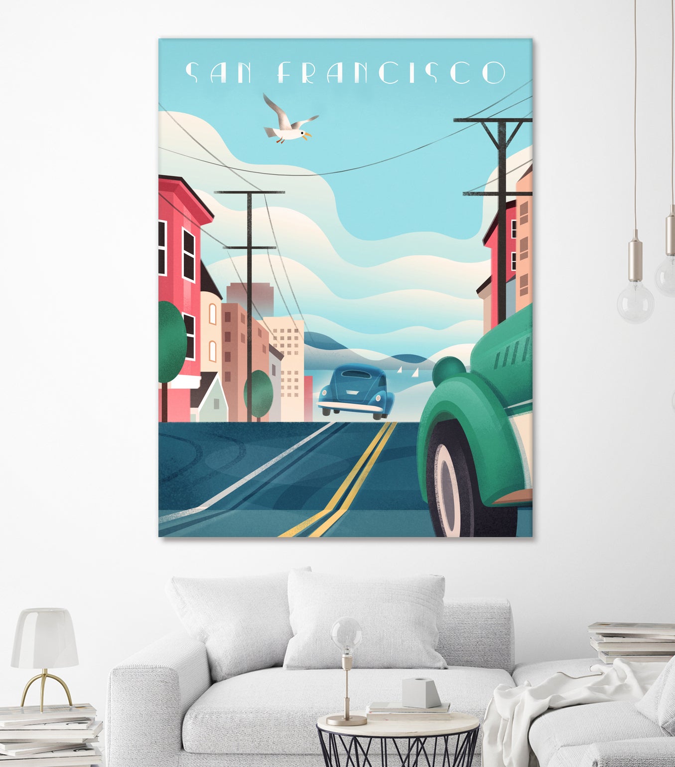 Art Deco San Francisco Car Chase by Martin Wickstrom on GIANT ART