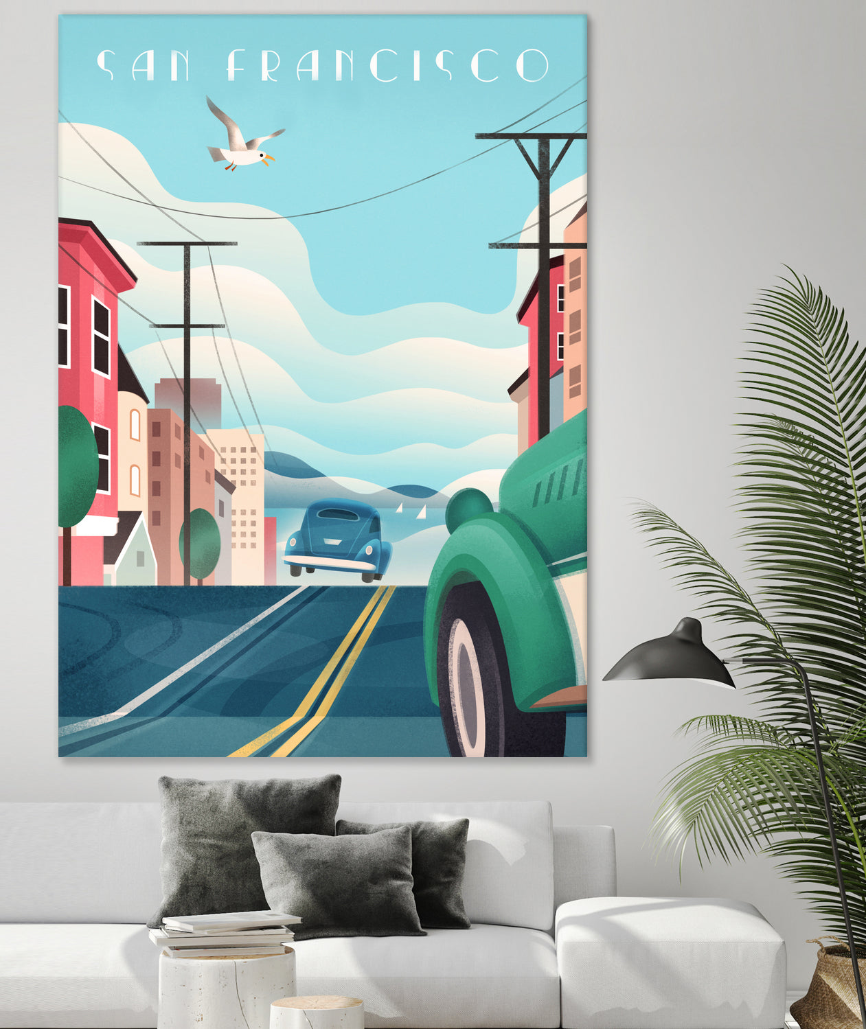 Art Deco San Francisco Car Chase by Martin Wickstrom on GIANT ART