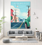 Art Deco San Francisco Car Chase by Martin Wickstrom on GIANT ART