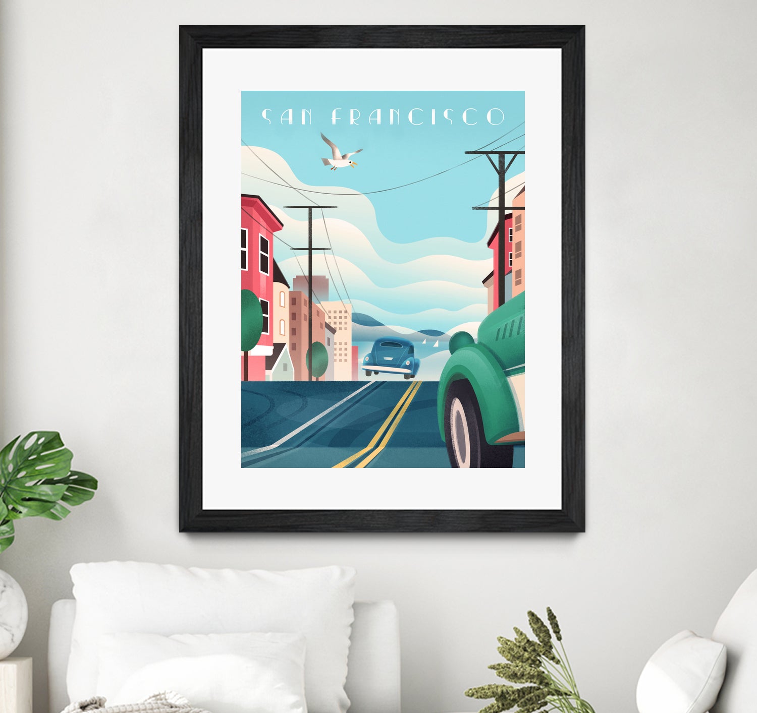 Art Deco San Francisco Car Chase by Martin Wickstrom on GIANT ART