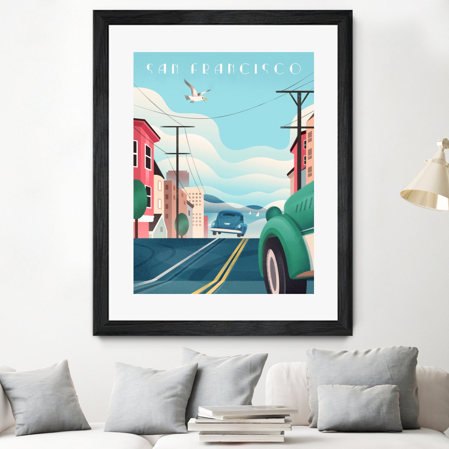 Art Deco San Francisco Car Chase by Martin Wickstrom on GIANT ART