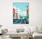 Art Deco San Francisco Car Chase by Martin Wickstrom on GIANT ART