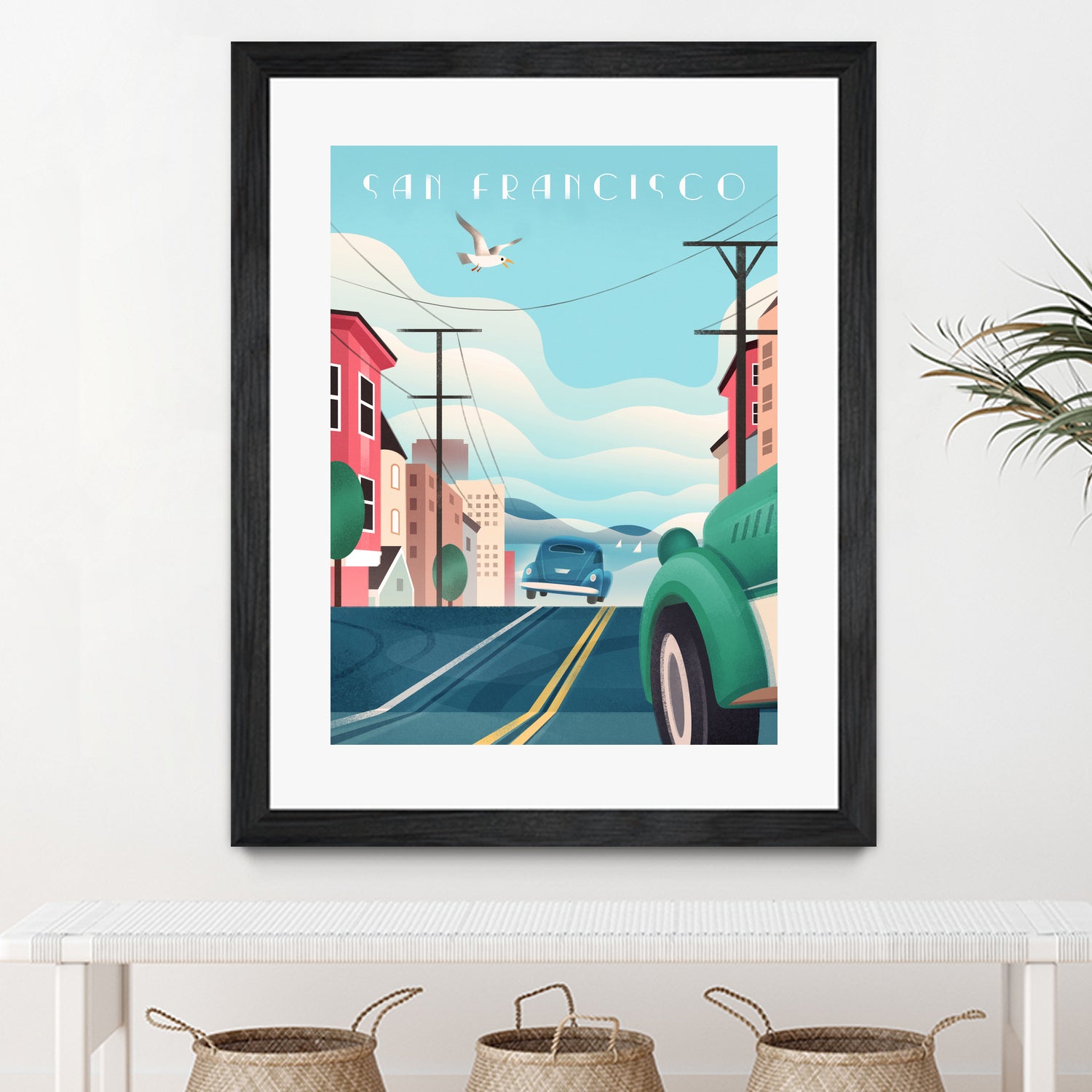 Art Deco San Francisco Car Chase by Martin Wickstrom on GIANT ART