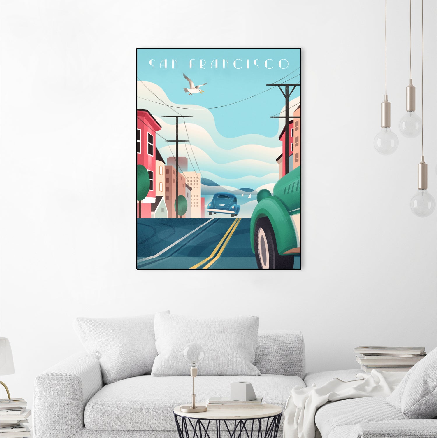 Art Deco San Francisco Car Chase by Martin Wickstrom on GIANT ART