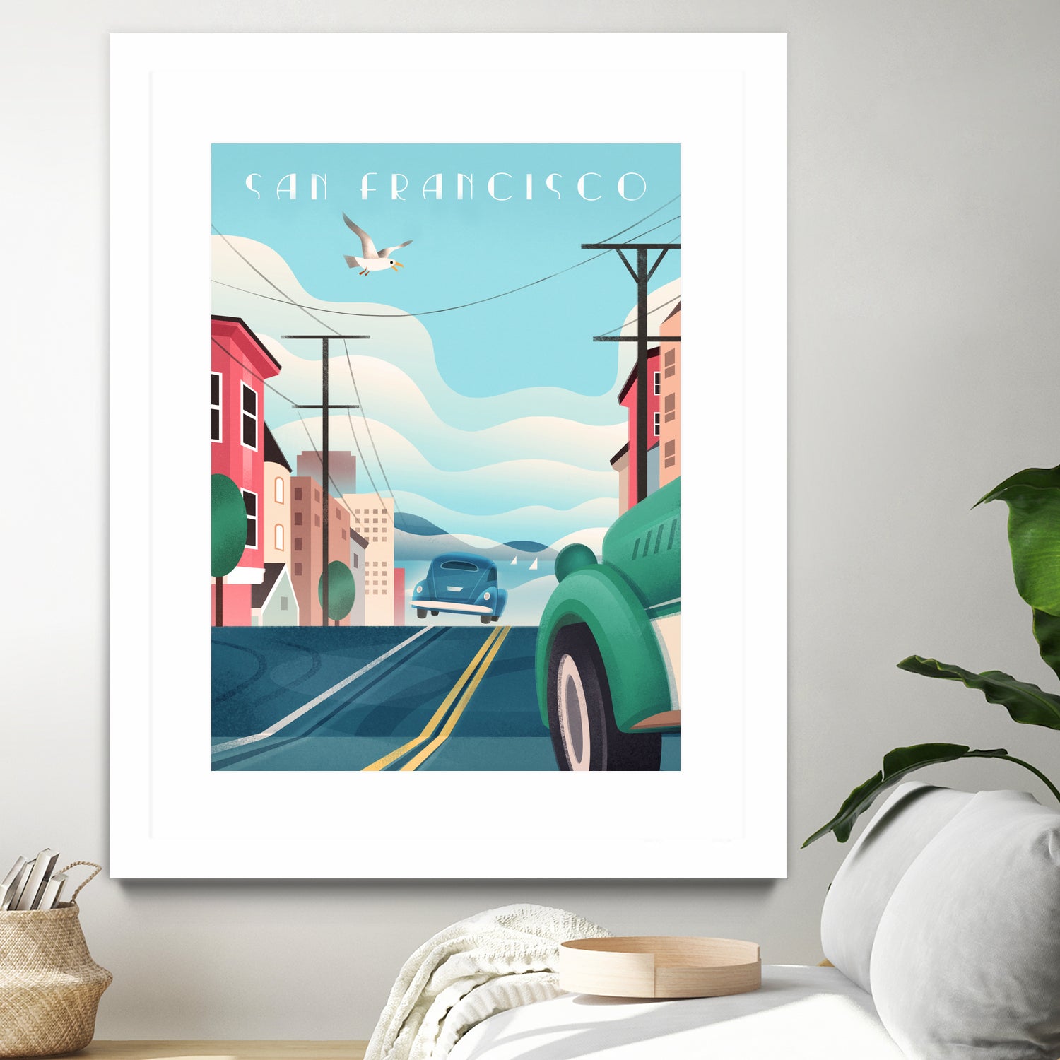 Art Deco San Francisco Car Chase by Martin Wickstrom on GIANT ART