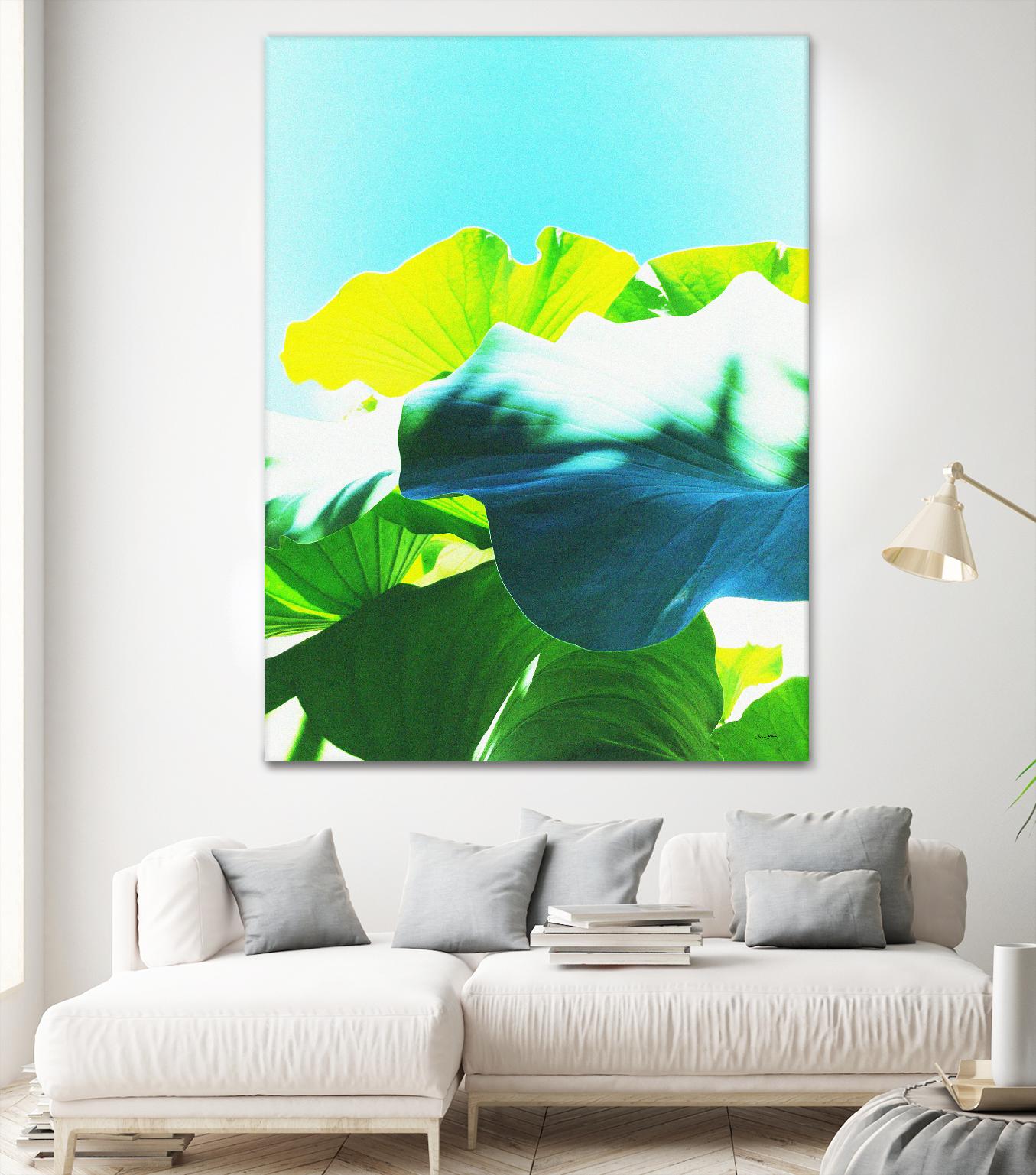 LOTUS MAGIC - Blue by Dominique Vari on GIANT ART