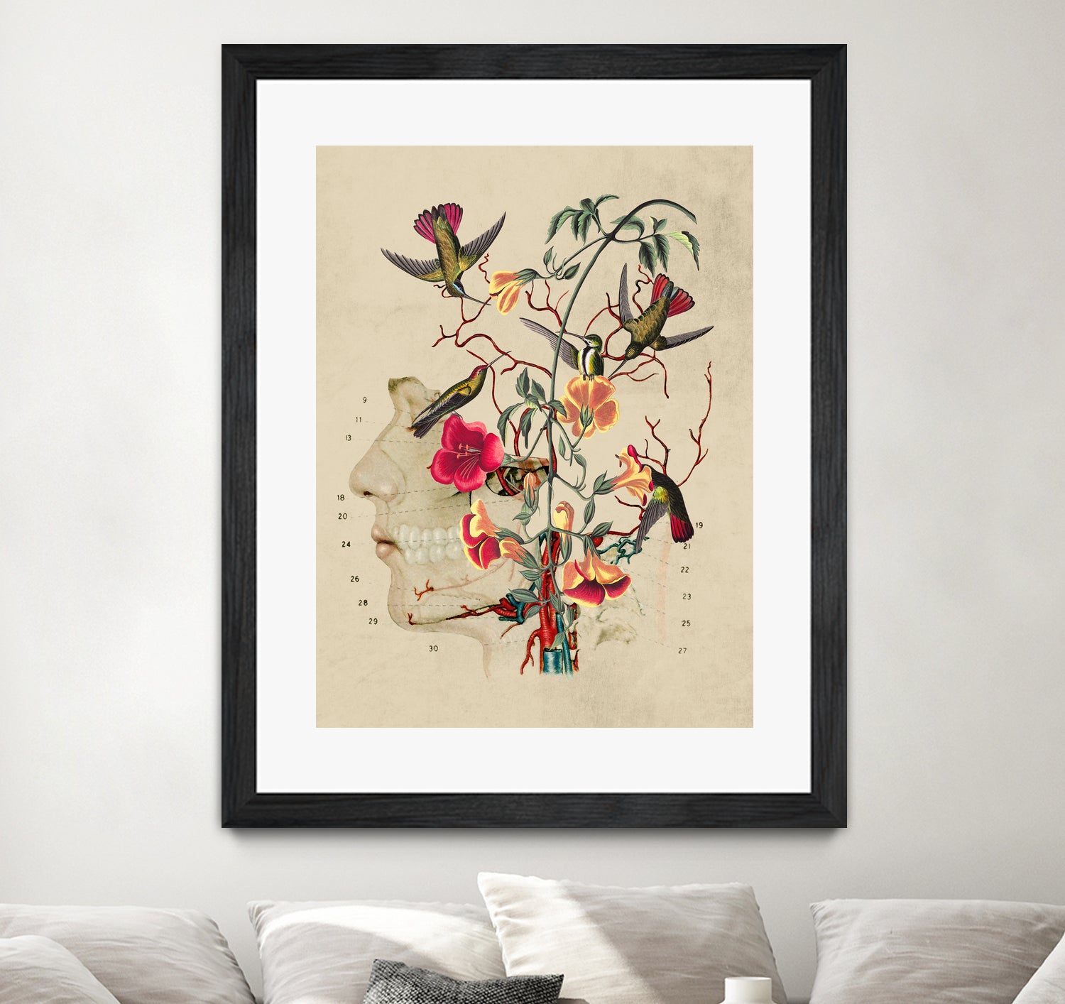 Flower Anatomy by Caterina Lo Cicero on GIANT ART - red digital