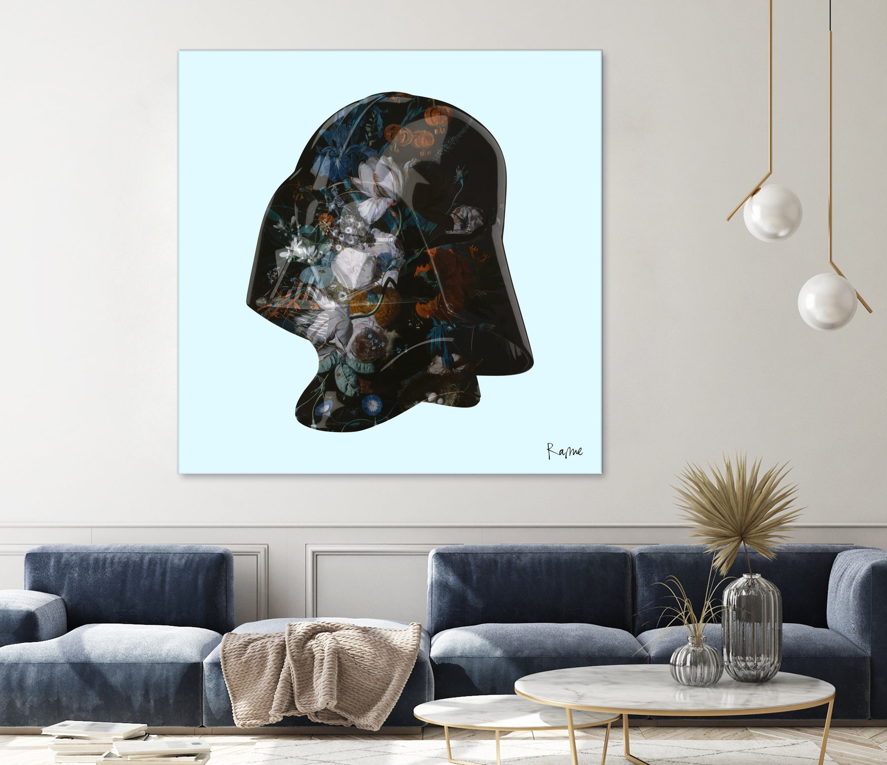 Floral Darth by Caterina Lo Cicero  on GIANT ART