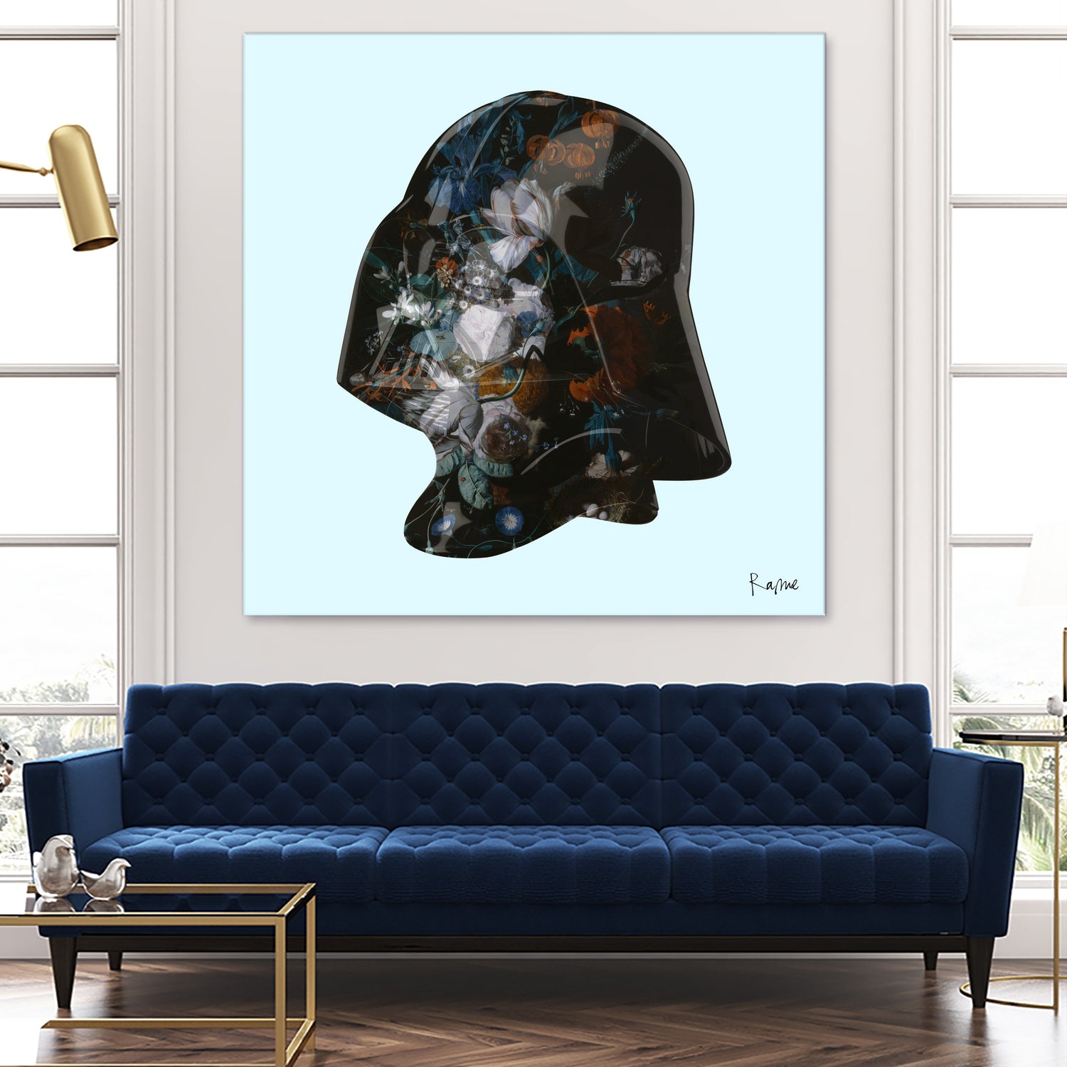 Floral Darth by Caterina Lo Cicero  on GIANT ART