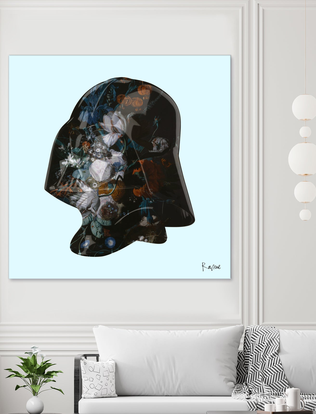 Floral Darth by Caterina Lo Cicero  on GIANT ART