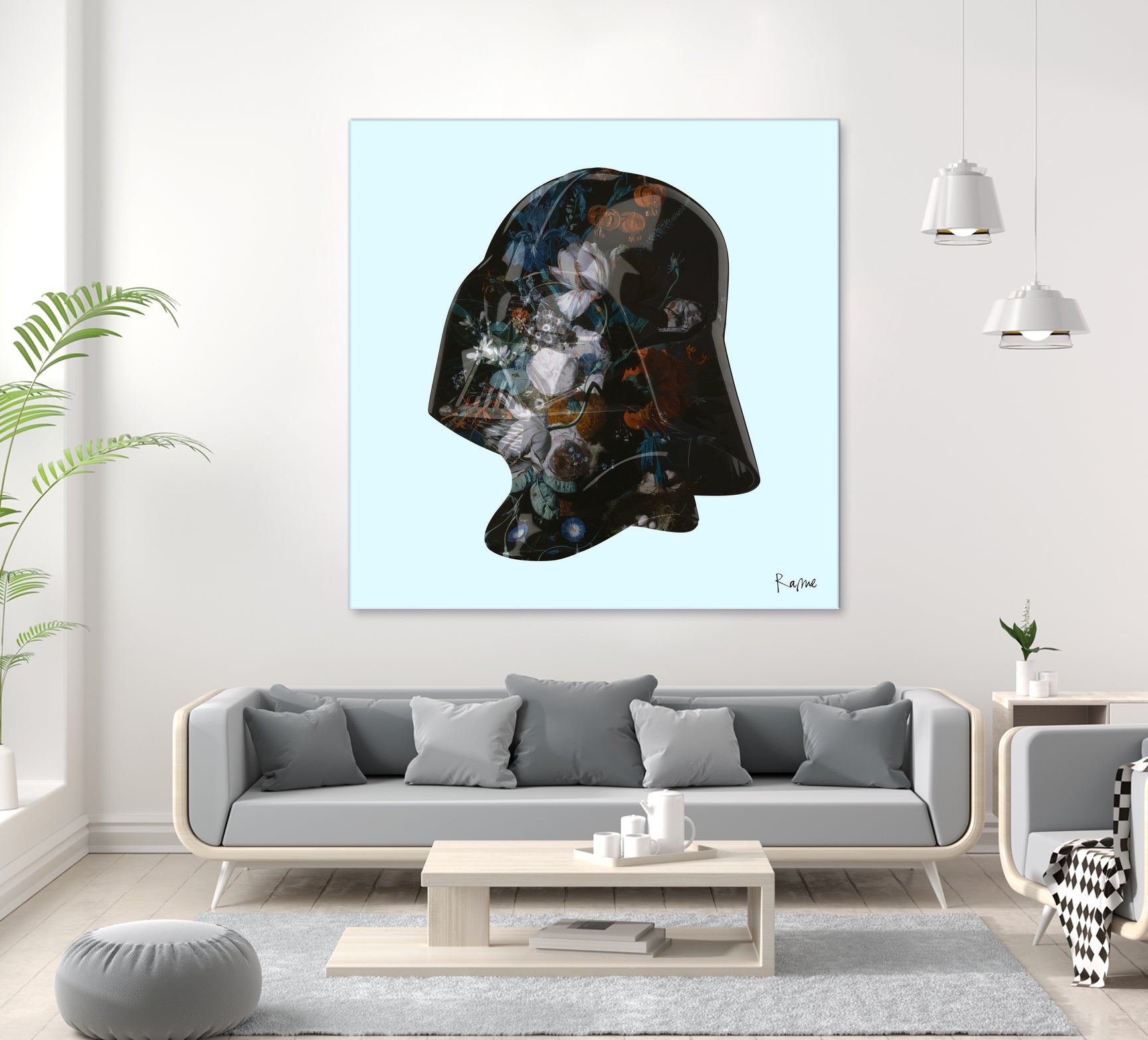 Floral Darth by Caterina Lo Cicero  on GIANT ART