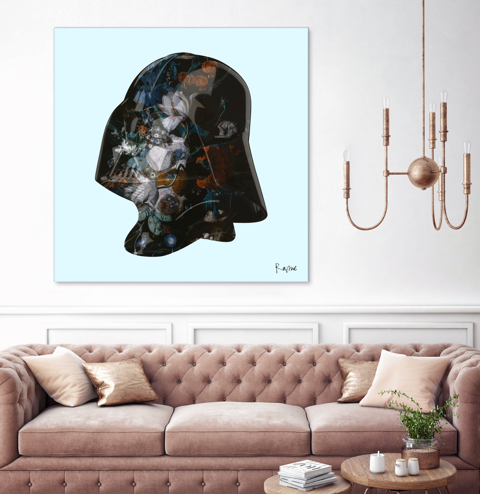 Floral Darth by Caterina Lo Cicero  on GIANT ART