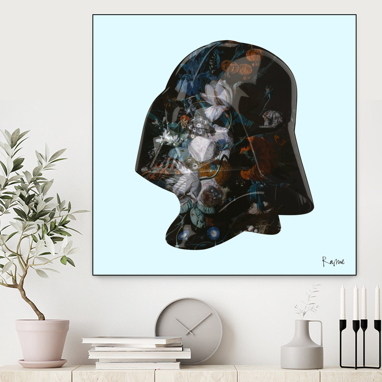 Floral Darth by Caterina Lo Cicero  on GIANT ART