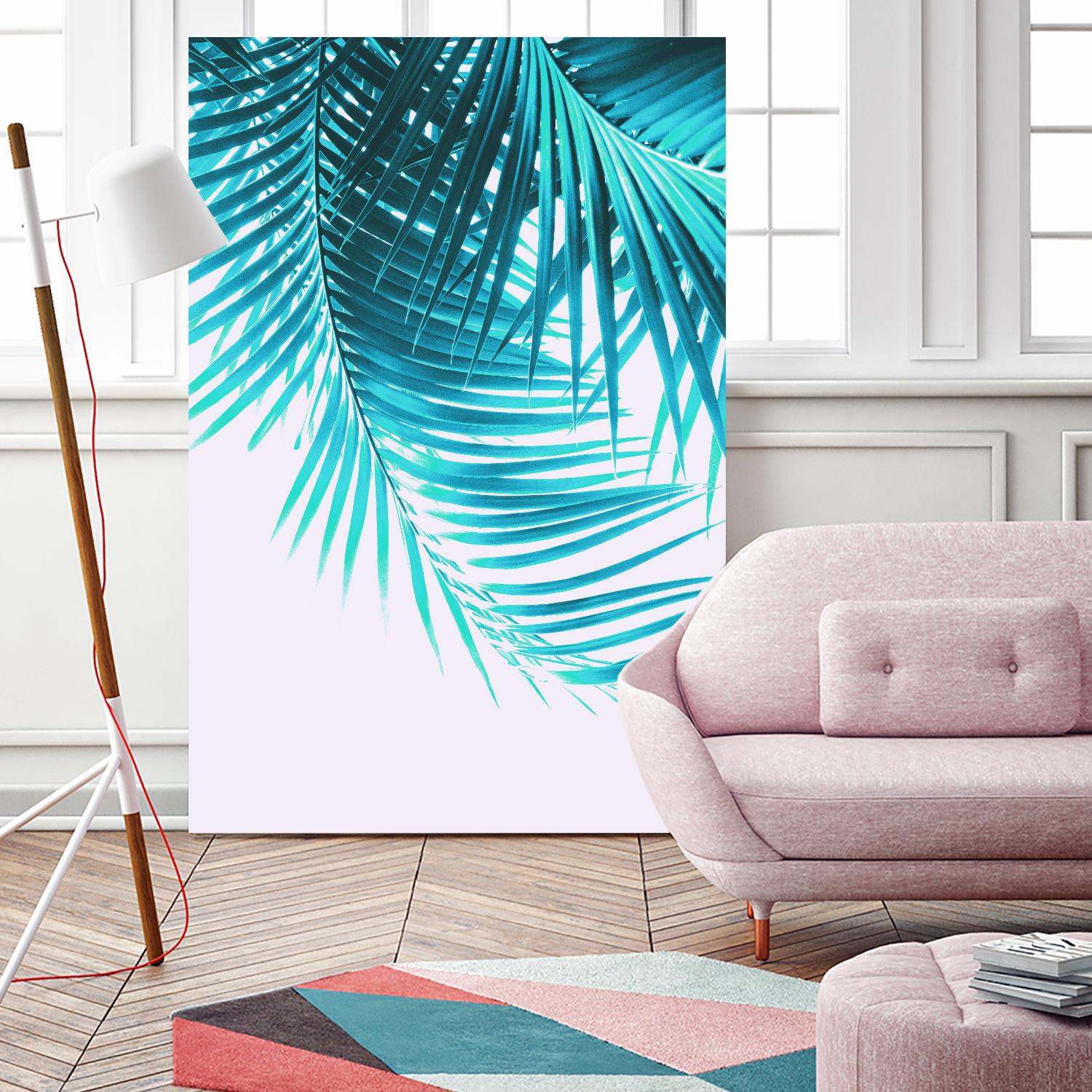 Palm Leaves Turquoise Summer Vibes #1 by Anita's & Bella's Art on GIANT ART