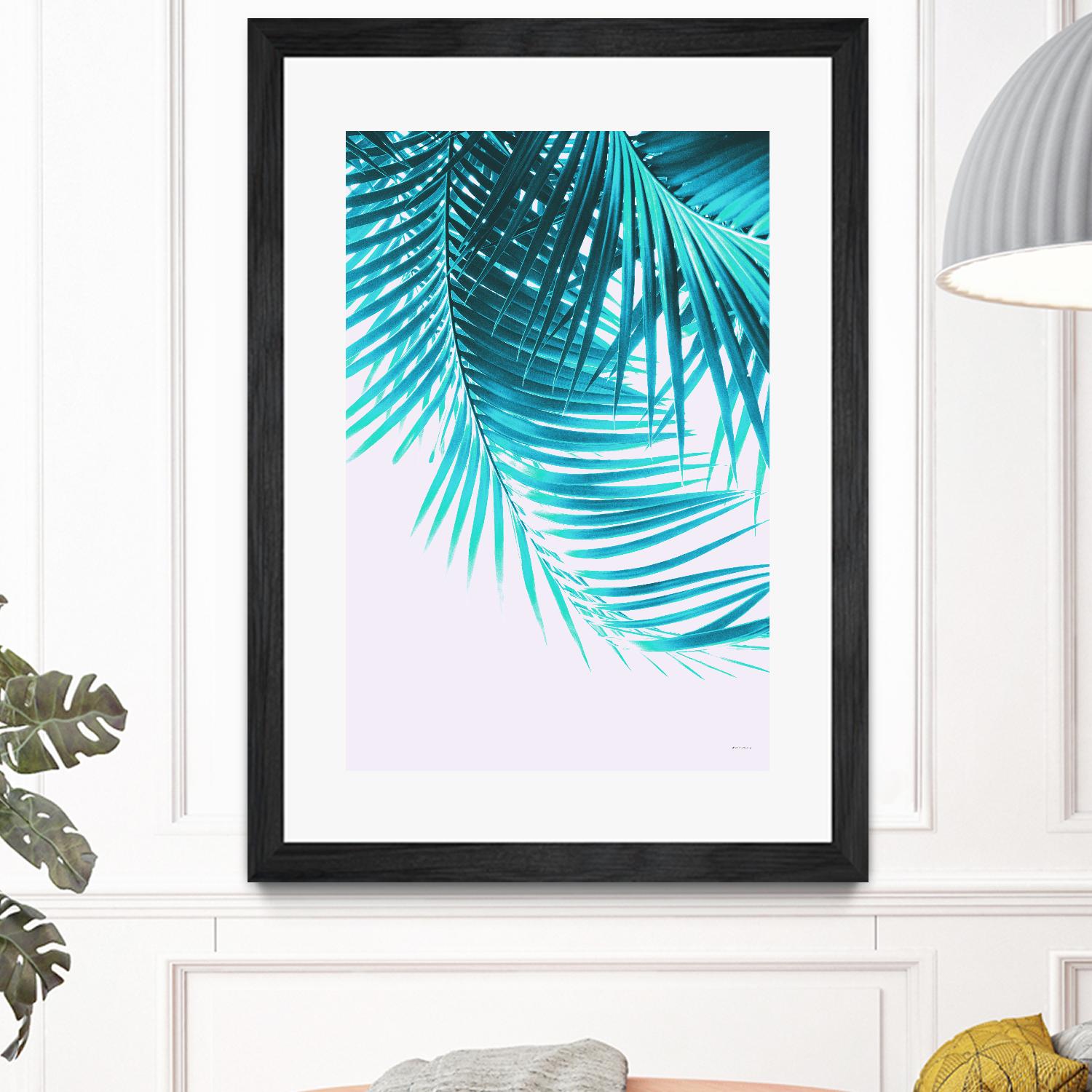 Palm Leaves Turquoise Summer Vibes #1 by Anita's & Bella's Art on GIANT ART