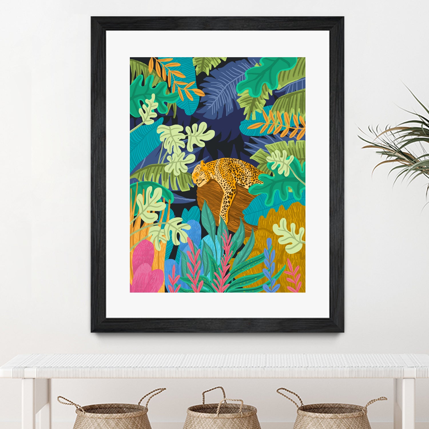 Sleeping Panther by 83 Oranges on GIANT ART - orange digital