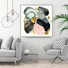 Pebble Abstract by SpaceFrog Designs on GIANT ART - gold shapes