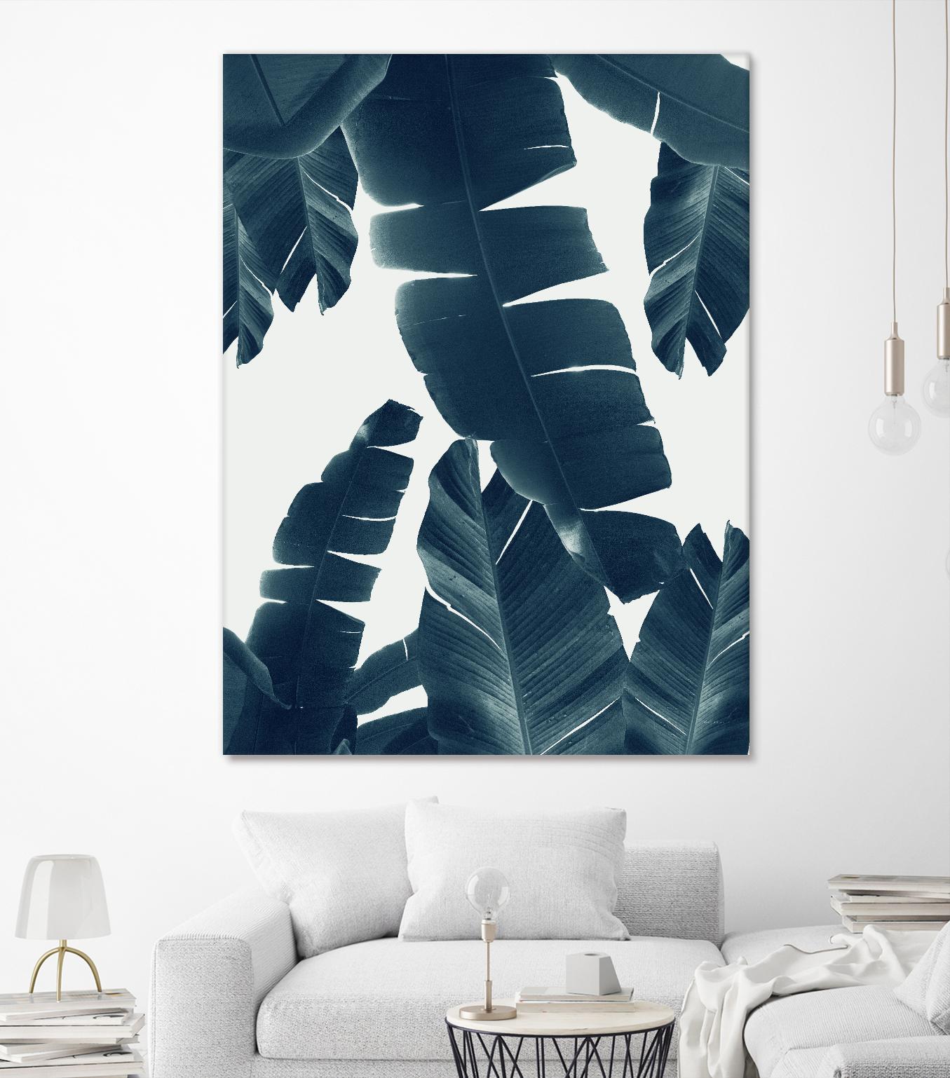 Banana Leaves Green Blue Vibes #2 #tropical #decor #art by Anita's & Bella's Art on GIANT ART