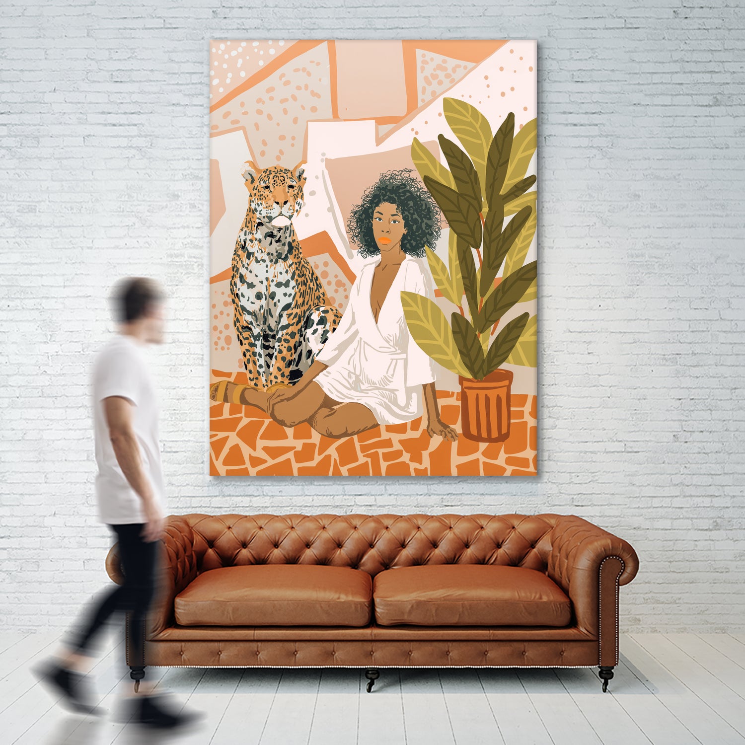 House Guest by 83 oranges on GIANT ART - brown digital