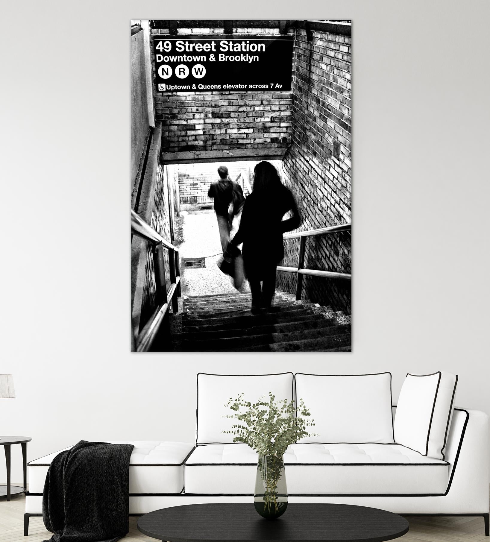 Subway Shadows by Karol Livote on GIANT ART - white black&white