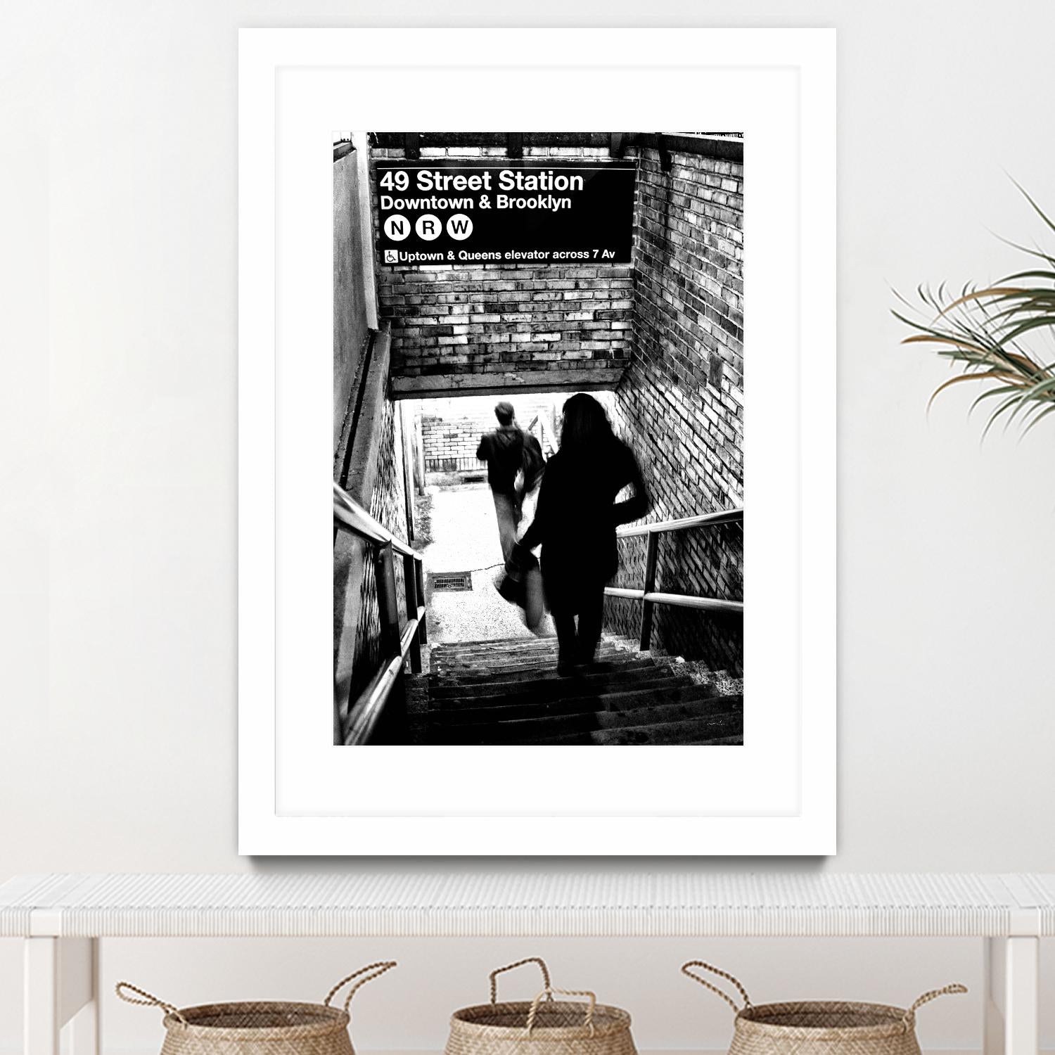 Subway Shadows by Karol Livote on GIANT ART - white black&white