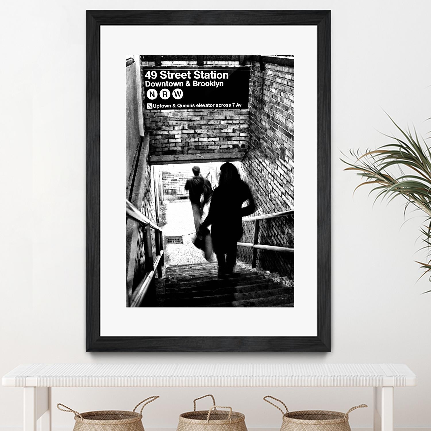 Subway Shadows by Karol Livote on GIANT ART - white black&white