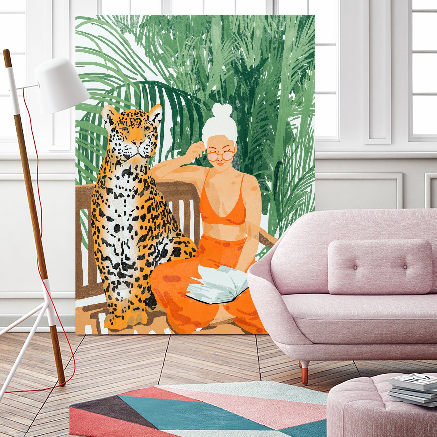 Jungle Vacay II by 83 Oranges on GIANT ART - orange digital tiger