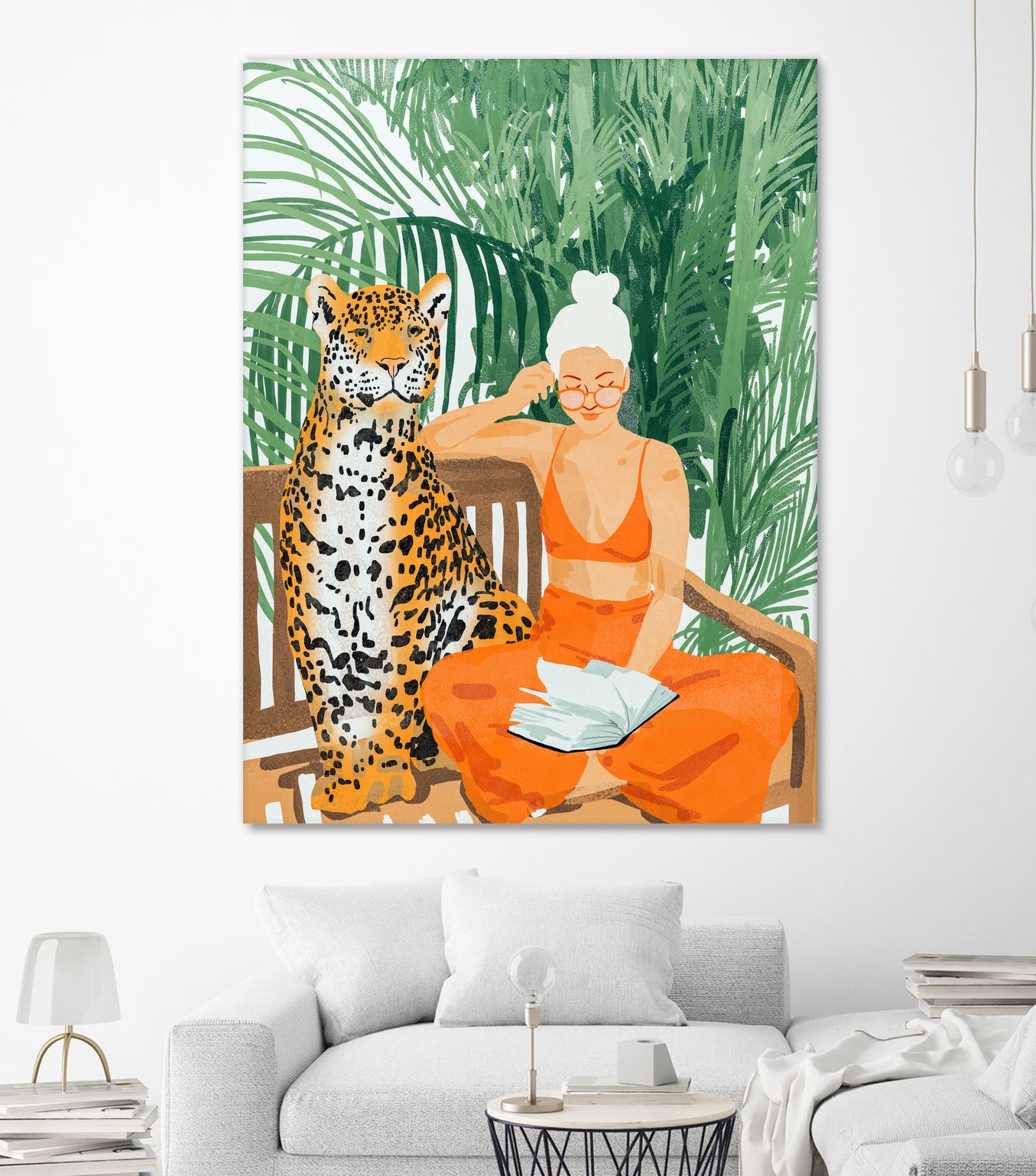 Jungle Vacay II by 83 Oranges on GIANT ART - orange digital tiger