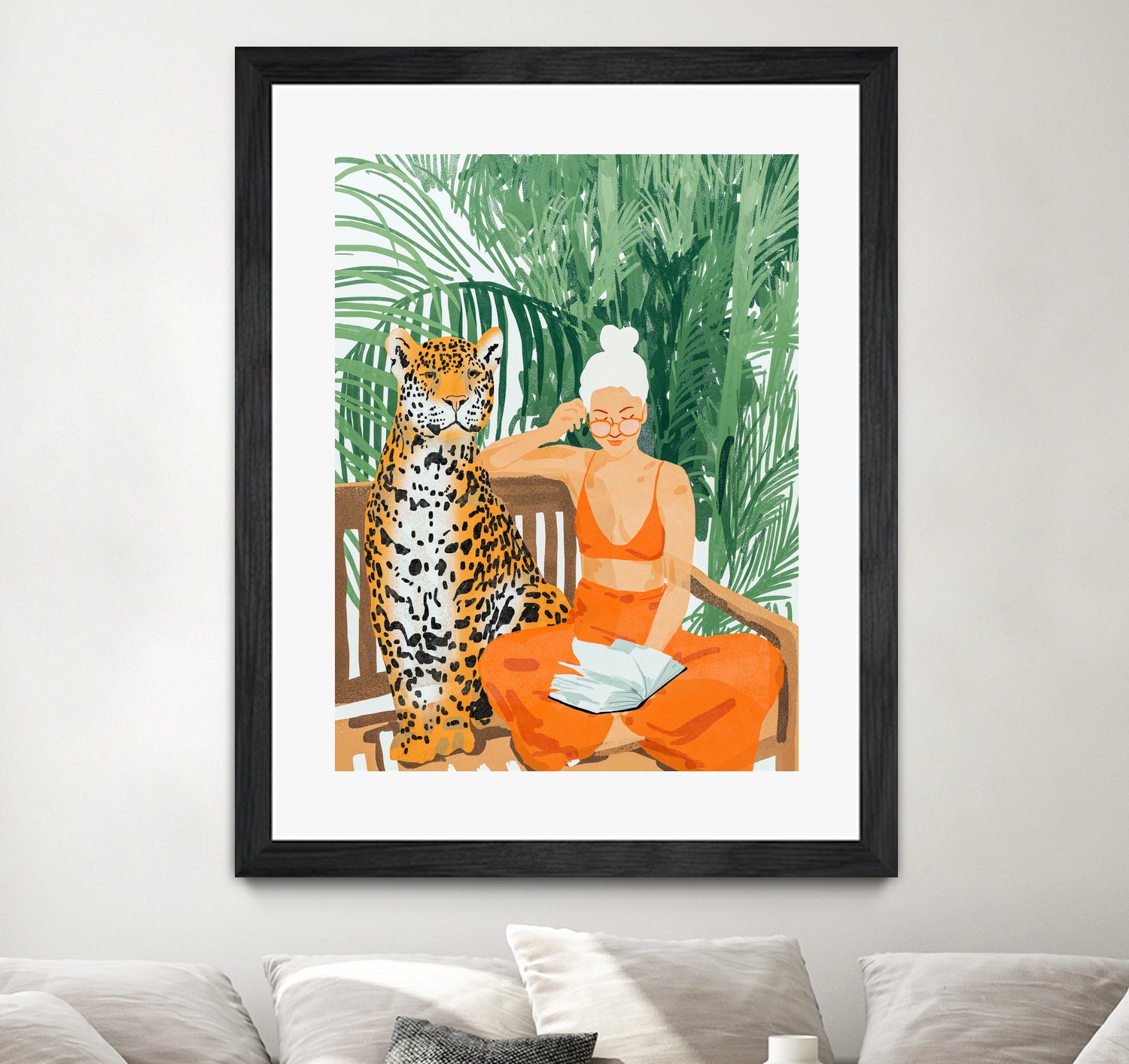 Jungle Vacay II by 83 Oranges on GIANT ART - orange digital tiger