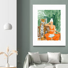 Jungle Vacay II by 83 Oranges on GIANT ART - orange digital tiger