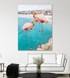 Flamingo on City Beach by Creativeaxle on GIANT ART