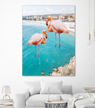 Flamingo on City Beach by Creativeaxle on GIANT ART