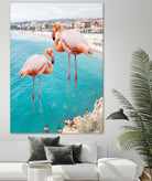 Flamingo on City Beach by Creativeaxle on GIANT ART