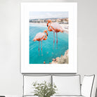 Flamingo on City Beach by Creativeaxle on GIANT ART