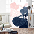 Blush Blue Fiddle Leaf Dream #1 #tropical #decor #art by Anita's & Bella's Art on GIANT ART