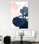 Blush Blue Fiddle Leaf Dream #1 #tropical #decor #art by Anita's & Bella's Art on GIANT ART