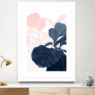 Blush Blue Fiddle Leaf Dream #1 #tropical #decor #art by Anita's & Bella's Art on GIANT ART