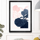 Blush Blue Fiddle Leaf Dream #1 #tropical #decor #art by Anita's & Bella's Art on GIANT ART