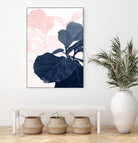 Blush Blue Fiddle Leaf Dream #1 #tropical #decor #art by Anita's & Bella's Art on GIANT ART