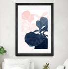 Blush Blue Fiddle Leaf Dream #1 #tropical #decor #art by Anita's & Bella's Art on GIANT ART