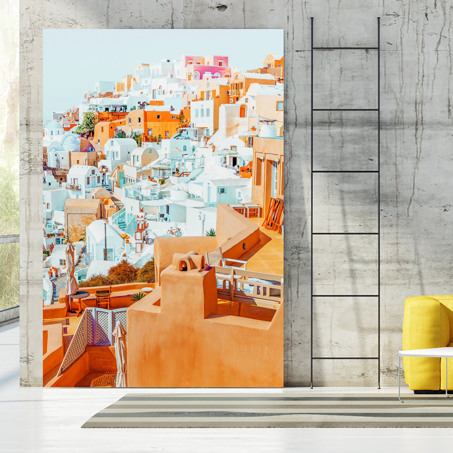 Santorini Vacay by 83 Oranges on GIANT ART - orange digital greece