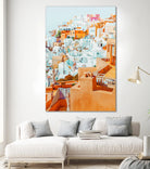 Santorini Vacay by 83 Oranges on GIANT ART - orange digital greece