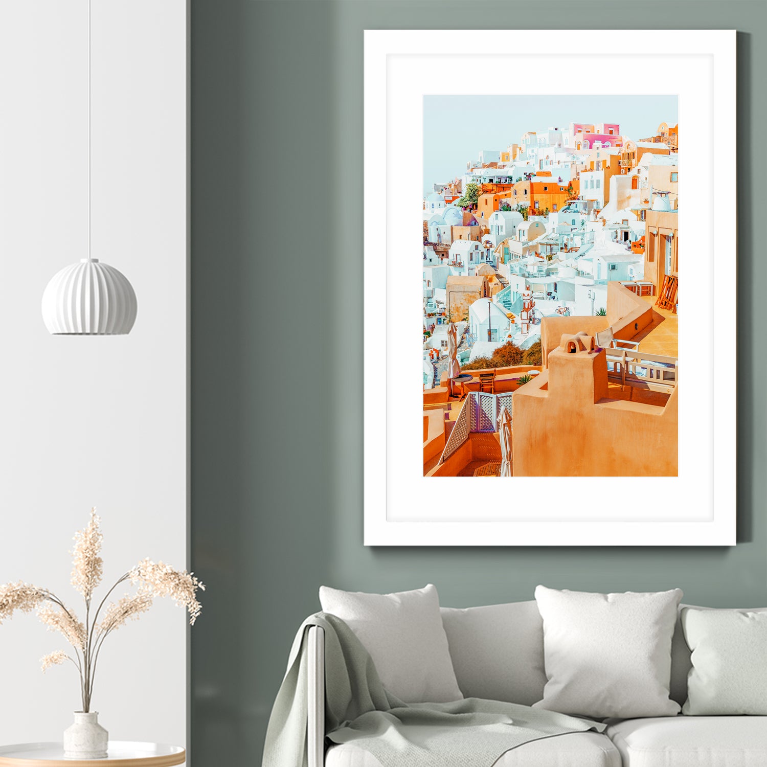 Santorini Vacay by 83 Oranges on GIANT ART - orange digital greece