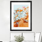 Santorini Vacay by 83 Oranges on GIANT ART - orange digital greece