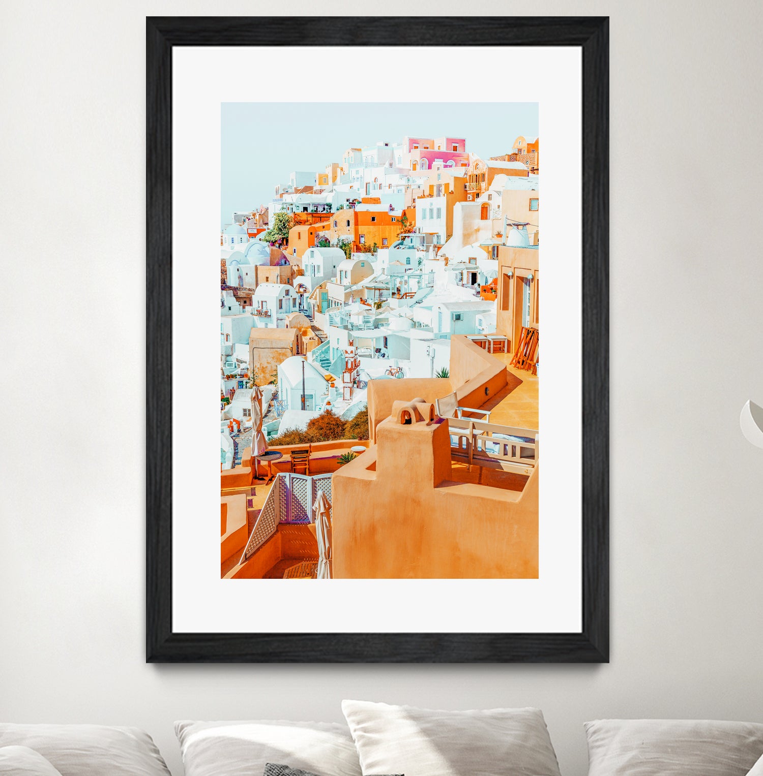 Santorini Vacay by 83 Oranges on GIANT ART - orange digital greece