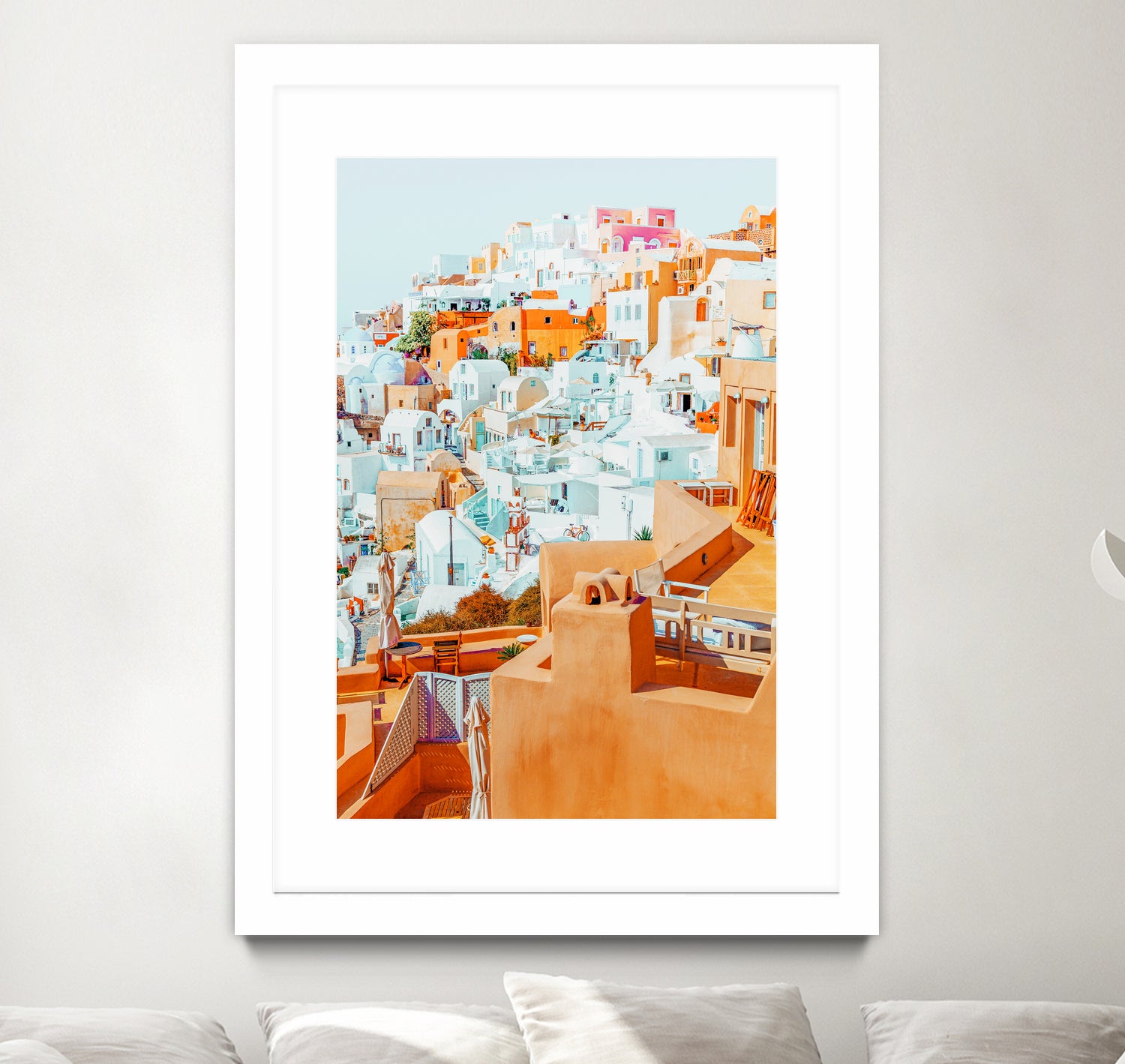 Santorini Vacay by 83 Oranges on GIANT ART - orange digital greece