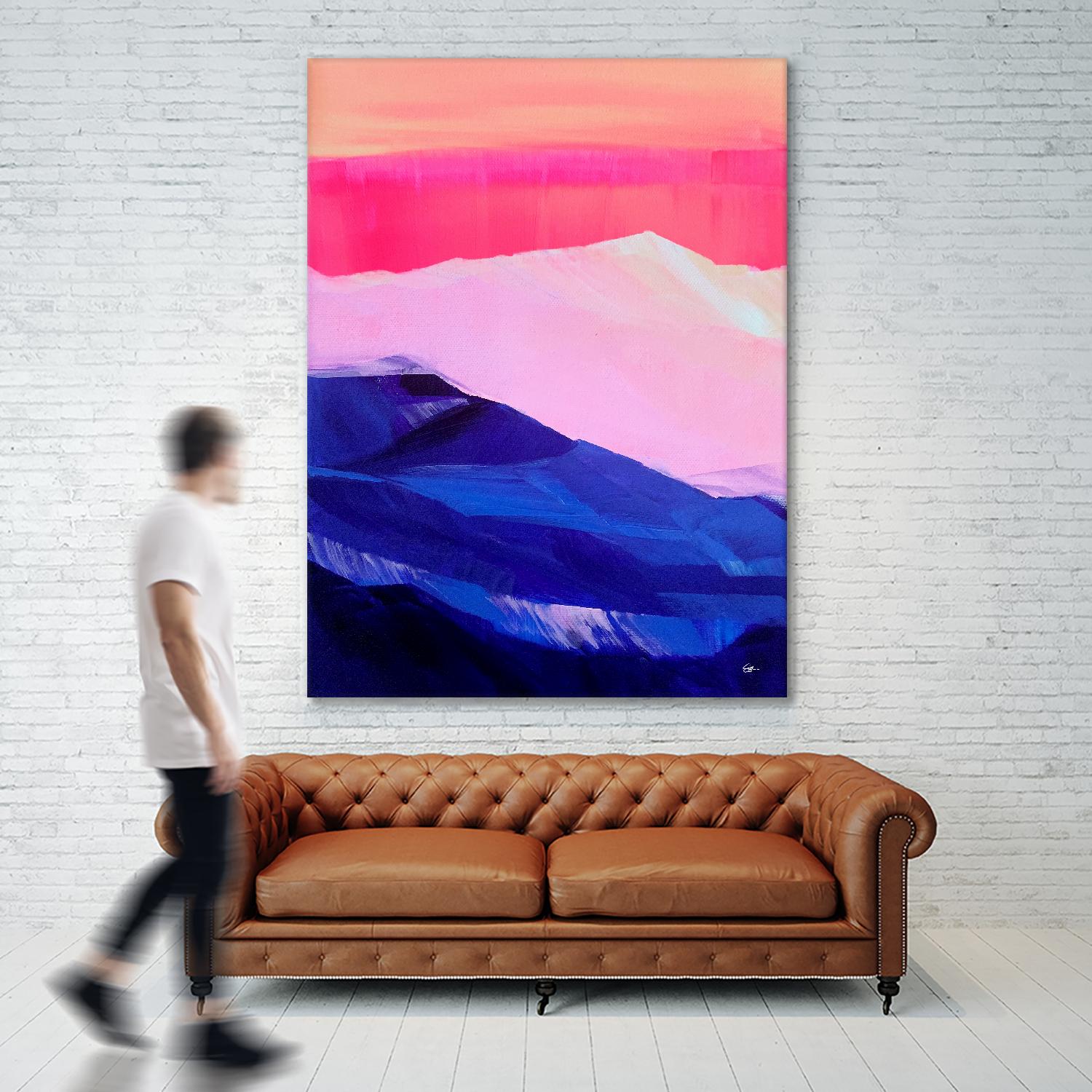 Hot Pink Morning by Sarah Capps on GIANT ART