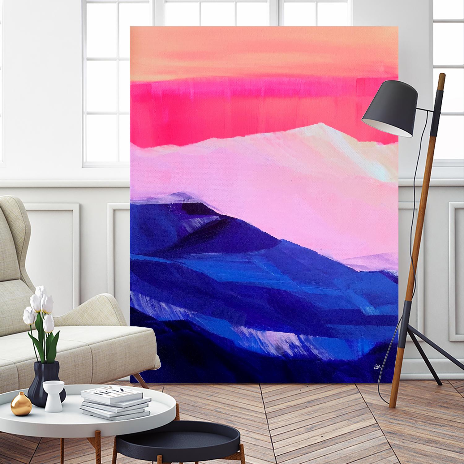 Hot Pink Morning by Sarah Capps on GIANT ART