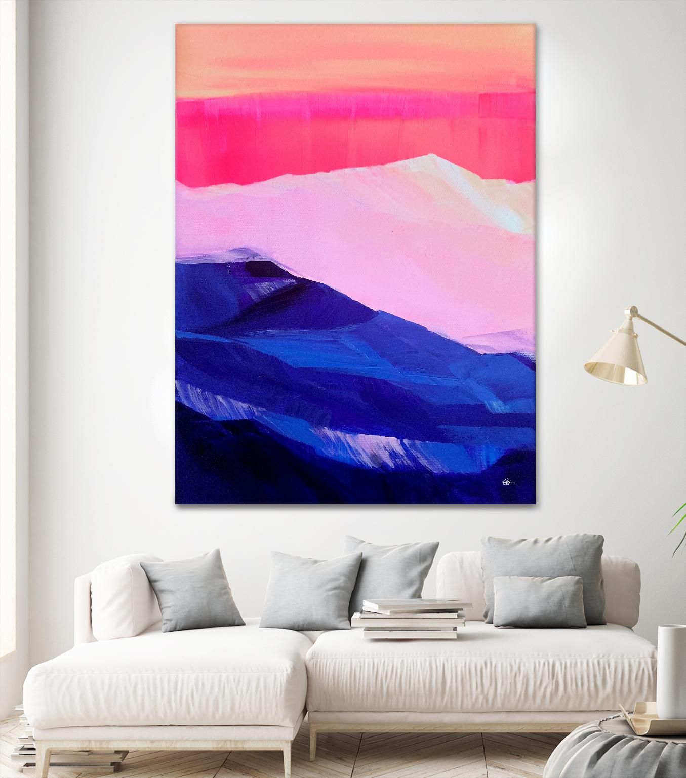 Hot Pink Morning by Sarah Capps on GIANT ART